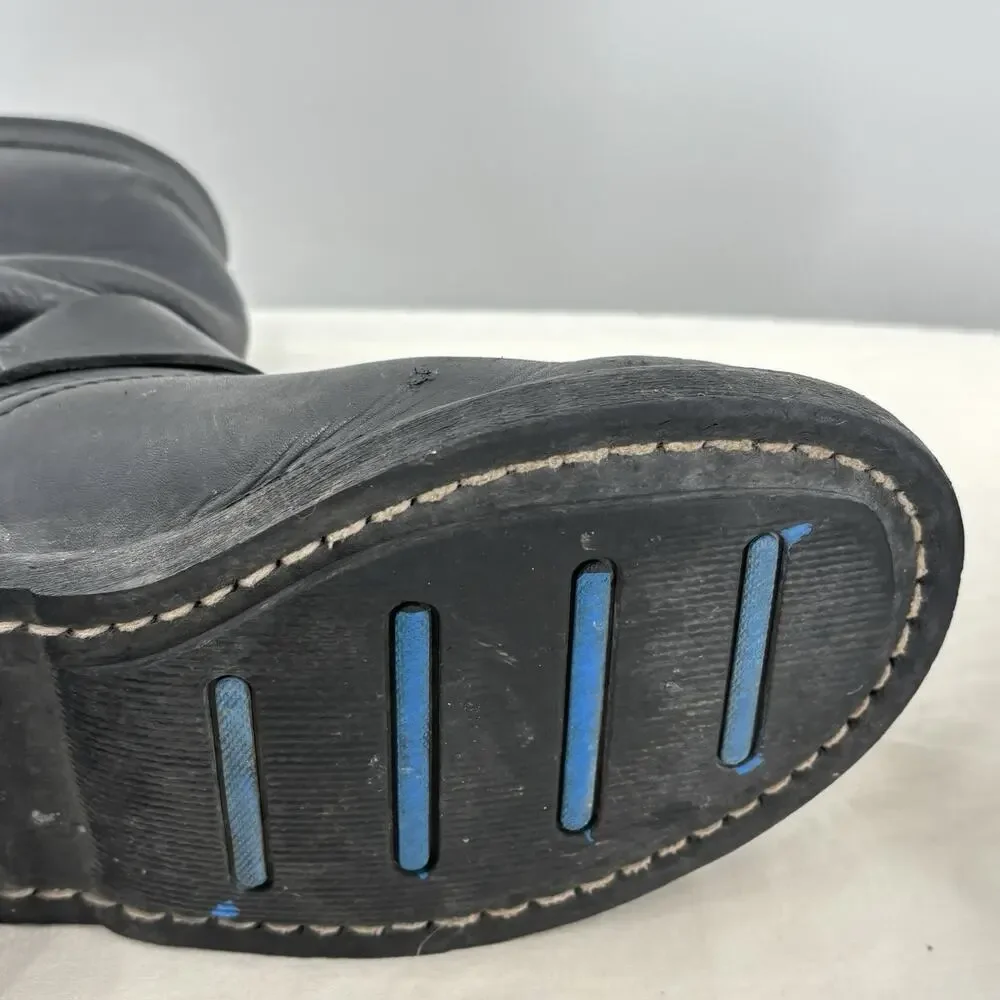 Vtg Triumph Motorcycle Engineer Boots Black Leather Mens 5.5 EU 37 Slovakia